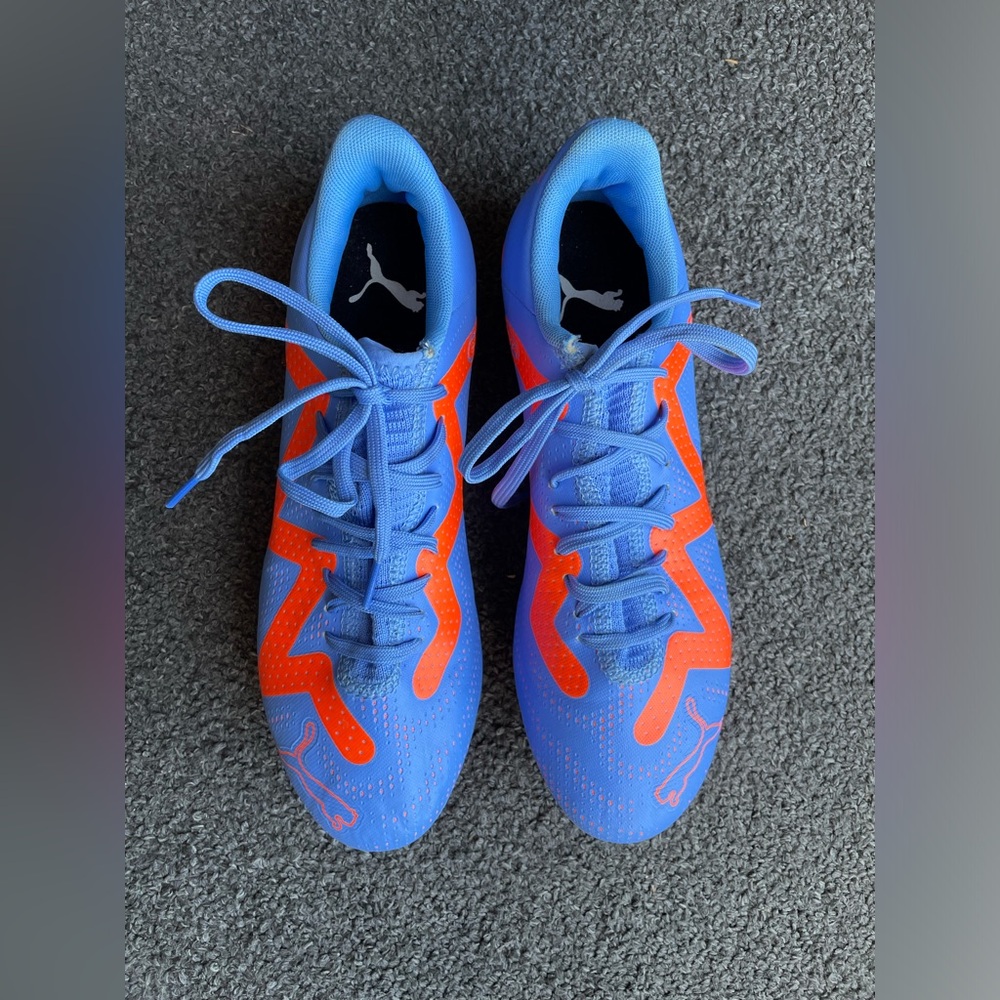 Puma Future Play FG AG Purple Orange Soccer Shoes Cleats 107187 01 Men Size 7